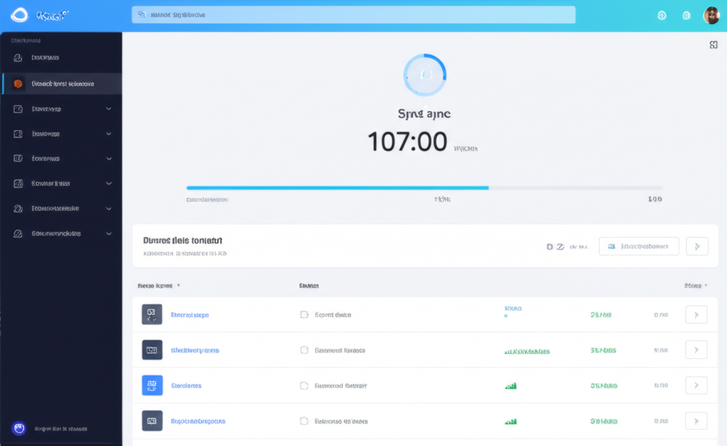 File synchronization concept — illustrative visual