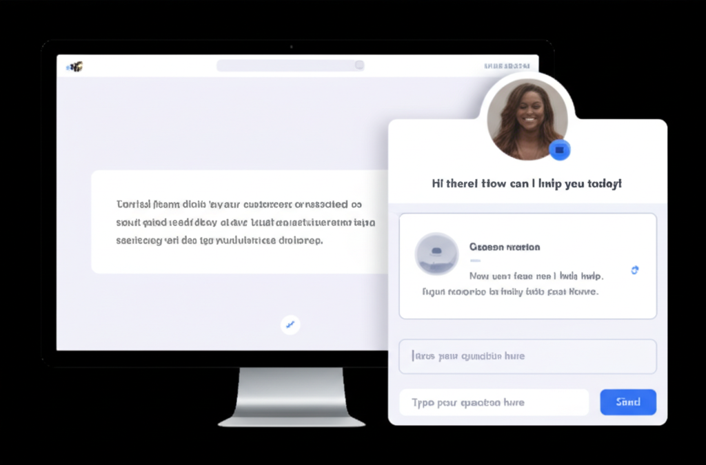 Retail assistant concept — illustrative visual